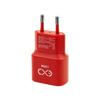 Uniwersalna szybka ładowarka sieciowa eXc SLIM, 1x USB-A QC + 1x USB-C PD, 20W, czerwona
