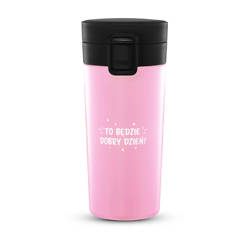 Kubek termiczny eXc KEEP, 380ml, jasno różowo