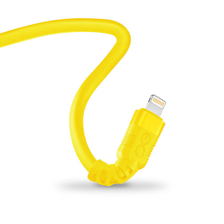 Kabel USBA-Lightning eXc WHIPPY Pro 0.9m,dojrzała cytryna
