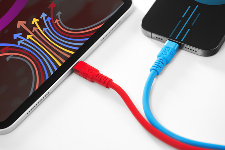 Kabel USBA-USBC eXc WHIPPY Pro 2.0m,rozlany cyan