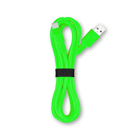 Kabel USBA-USBC eXc WHIPPY Pro 2.0m,neonowa zieleń