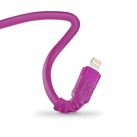 Kabel USBA-Lightning eXc WHIPPY Pro 0.9m,purpurowy zachód