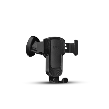 Uniwersalny uchwyt samochodowy na telefon komórkowy eXc GRAVITY, czarny