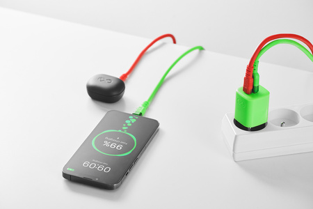 Kabel USBA-Lightning eXc WHIPPY Pro 0.9m,krwista czerwień