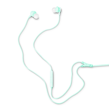 Słuchawki dokanałowe z mikrofonem eXc BASS,wtyk USBC,miętowe