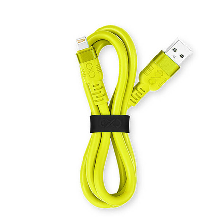Kabel USBA-Lightning eXc WHIPPY Pro,0.9m,neonowy żółty