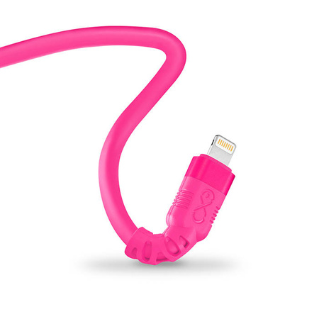 Kabel USBA-Lightning eXc WHIPPY Pro 2m,cukierkowy róż