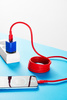 Kabel USBA-Lightning eXc WHIPPY Pro 0.9m,krwista czerwień