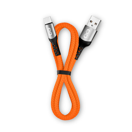 Kabel USBA-USBC eXc BRAID 1.2m,pomarańczowy