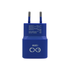 Uniwersalna ładowarka sieciowa eXc SLIM, 1x USB-A QC + 1x USB-C PD, 20W, granatowa