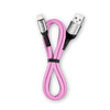 Kabel USBA-Lightning eXc BRAID 1.2m,jasny różowy