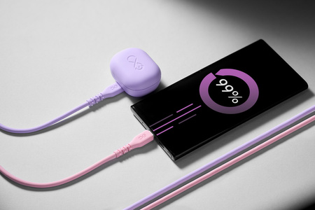 Kabel USBA-micro USB eXc BASIC 1.2m,liliowy