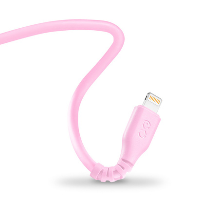 Kabel USBA-Lightning eXc BASIC 1.2m,jasno różowy