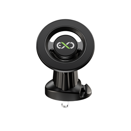 Uniwersalny, magnetyczny uchwyt samochodowy na telefon komórkowy eXc FLAT, czarny