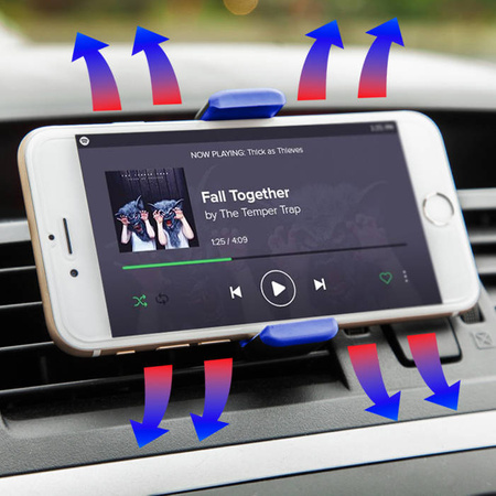 Uniwersalny uchwyt samochodowy na telefon komórkowy eXc AIR,czarny