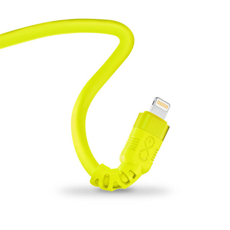 Kabel USBA-Lightning eXc WHIPPY Pro,0.9m,neonowy żółty