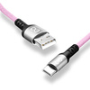 Kabel USBA-USBC eXc BRAID 1.2m,jasno różowy