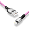 Kabel USBA-Lightning eXc BRAID 1.2m,jasny różowy