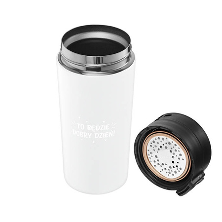 Kubek termiczny eXc KEEP, 380ml, biały