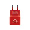 Uniwersalna szybka ładowarka sieciowa eXc SLIM, 1x USB-A QC + 1x USB-C PD, 20W, czerwona
