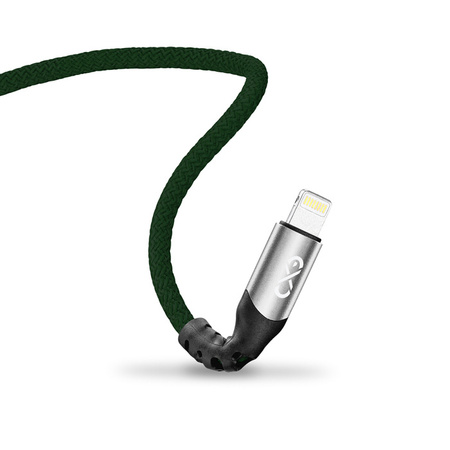 Kabel USBA-Lightning eXc BRAID 1.2m,ciemno zielony