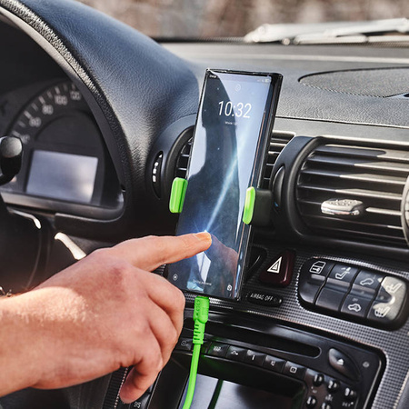 Uniwersalny uchwyt samochodowy na telefon komórkowy eXc AIR,czarny