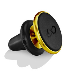 Uniwersalny magnetyczny uchwyt samochodowy na telefon komórkowy eXc HOLD, czarno-złoty