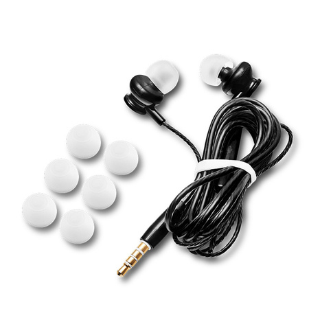 Słuchawki dokanałowe z mikrofonem eXc BASS,wtyk JACK3.5MM,czarne