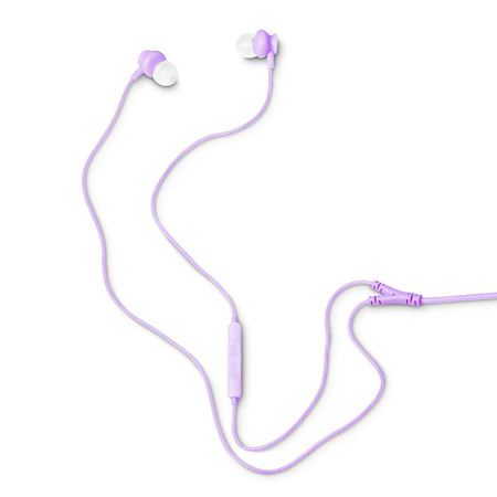 Słuchawki dokanałowe z mikrofonem eXc BASS,wtyk USBC,liliowe