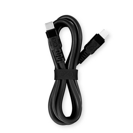 Kabel USBC-USBC eXc WHIPPY Pro 0.9m,czarny