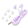 Słuchawki dokanałowe z mikrofonem eXc BASS,wtyk JACK3.5MM,liliowe