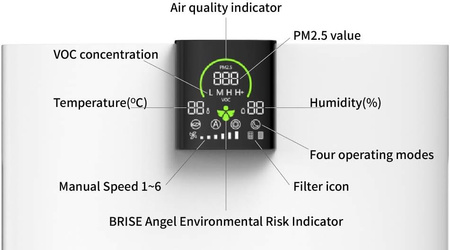 BRISE C360 oczyszczacz powietrza (technologia AI)