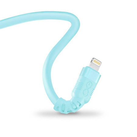 Kabel USBA-Lightning eXc WHIPPY Pro 0.9m,błękit nieba