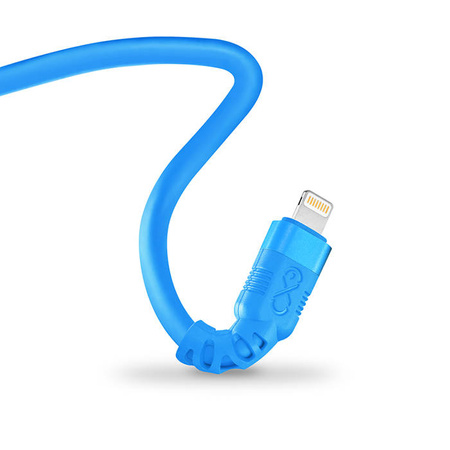 Kabel USBA-Lightning eXc WHIPPY Pro 0.9m,rozlany cyan