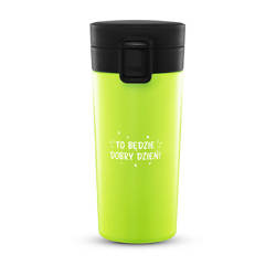 Kubek termiczny eXc KEEP, 380ml, neon zielony