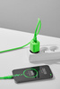 Kabel USBA-USBC eXc WHIPPY Pro 0.9m,neonowa zieleń