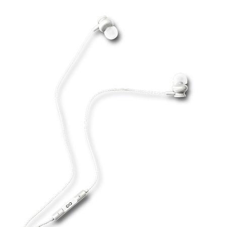 Słuchawki dokanałowe z mikrofonem eXc BASS,wtyk JACK3.5MMj,białe