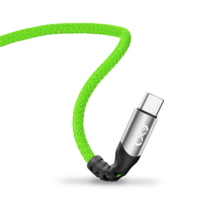 Kabel USBA-USBC eXc BRAID 1.2m,neon zielony