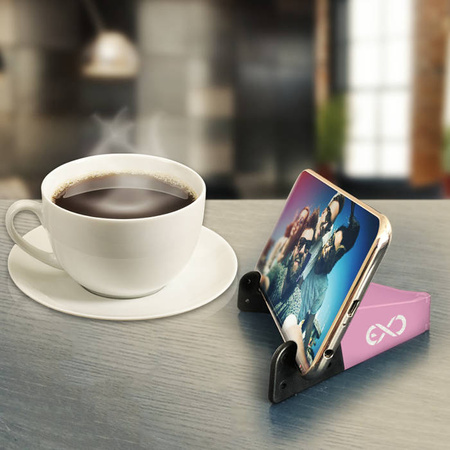 Stojak na telefon/tablet eXc EASY jasny różowy
