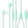 Słuchawki dokanałowe z mikrofonem eXc BASS,wtyk USBC,miętowe