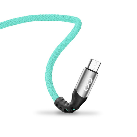 Kabel USBA-micro USB eXc BRAID 1.2m,miętowy