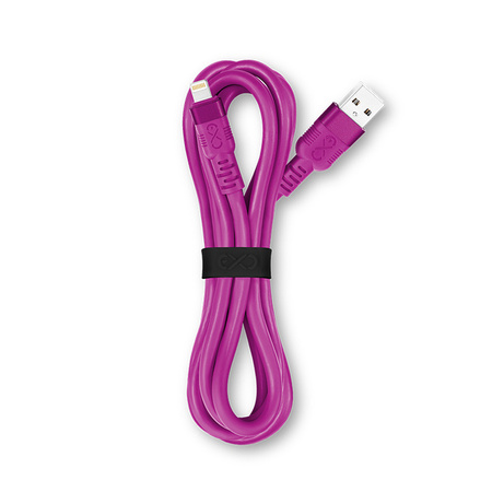 Kabel USBA-Lightning eXc WHIPPY Pro 2m,purpurowy zachód